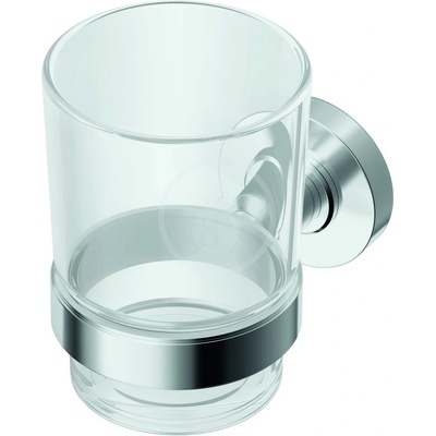 Ideal Standard IOM Kelímek na zubní kartáček - čiré sklo 6,6 x 10,3 x 9,6 cm - A9121AA – Hledejceny.cz