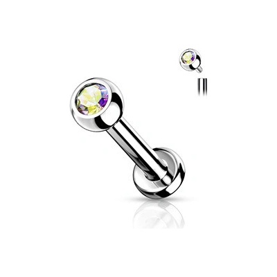 Šperky4U piercing do brady titan vnitřní závit TIT1010AB-12083