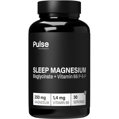 PULSE PERFORMANCE Sleep Magnesium Bisglycinate + B6 60 kapslí