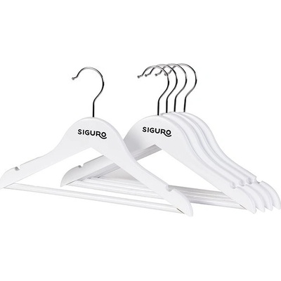 Siguro Kids Essentials dřevěné bílé 5 ks SGR-HGKW5W – Hledejceny.cz