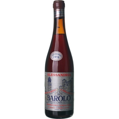 Alessandria Luigi & Figli Barolo suché červené 1970 0,72 l (holá láhev)