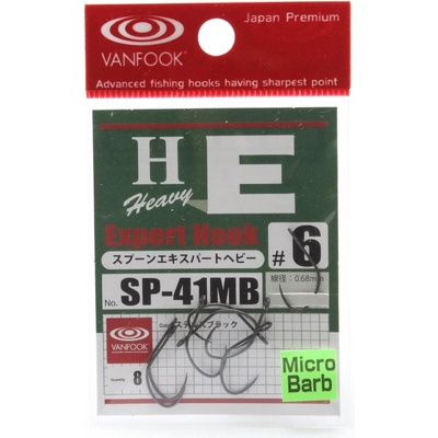 Vanfook Expert Hook Heavy Wire Micro Barb vel.6 8 ks