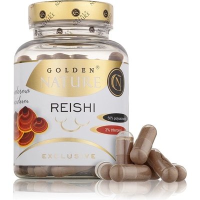 Golden Nature Exclusive Reishi 50% polysacharidů 100 kapslí