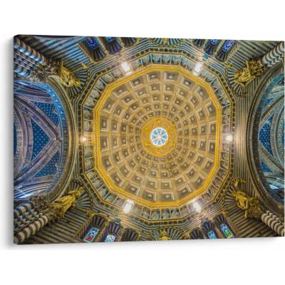Obraz stropu Sienského kostela, jednodílný 70x50 cm