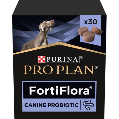 Purina Pro Plan Veterinary Diets Canine FortiFlora probiotikum pro psy - žvýkací tablety 30 ks