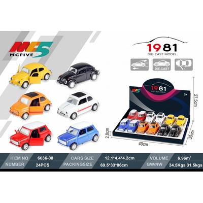 Wiky Vehicles Auto kovové 11 cm assort
