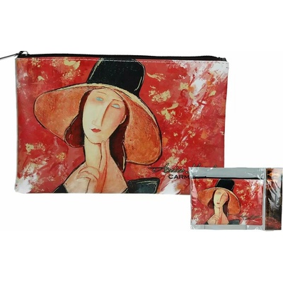 Carmani kosmetická taška se zipem amedeo modigliani