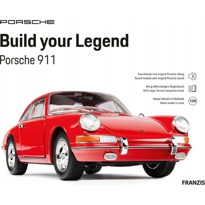 Franzis Porsche 911 Build your Legend kovová stavebnice modelu, červená – Hledejceny.cz