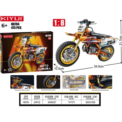 Nej-koberce Stavebnice motocyklu KIYUI H8704 475 dílků