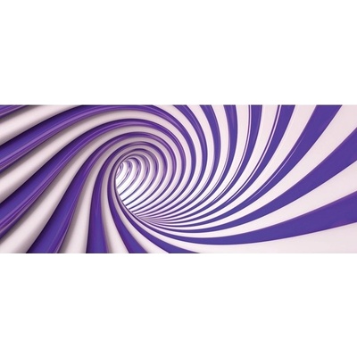 Preinterier FT3762 Fototapeta na stenu Špirálový fialový tunel - 3D vlies 250cm x 104cm