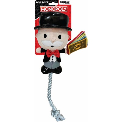 Hasbro Monopoly Mr. Money plyšová s lanem na protahování 20 cm