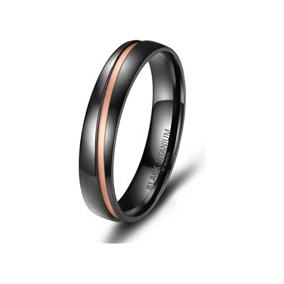 Marrya Pánský snubní prsten BLACK TITANIUM BT 05P