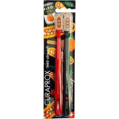 Curaden International AG CURAPROX CS 5460 Pizza Edition zubní kartáčky Ultra Soft 2 ks