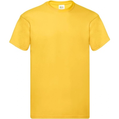 Fruit of the Loom pánské tričko Original T žlutá