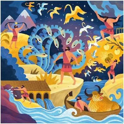 RAVENSBURGER 12 Heraklových úloh 64 dielov