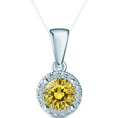 Savicki Prívesok This is Love biele zlato žltý laboratórny diamant laboratórne diamanty TIL Z01 BR 050 LABYELLOW B