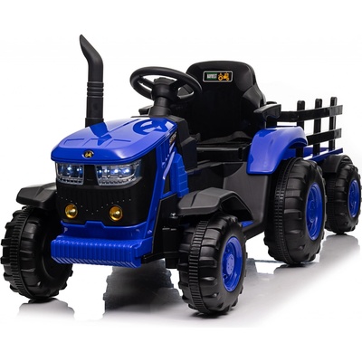 Mamido Dětský elektrický traktor s vlečkou 12V 7Ah modrá