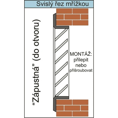 Refax se síťkou 189 x 189 mm bílá