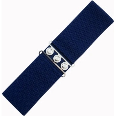 Elastický retro pásek Banned tmavě modrý navy