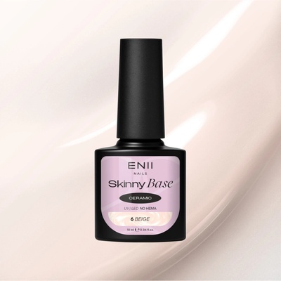 ENII NAILS Skinny Base Ceramic 6 Beige mléčná báze 10 ml