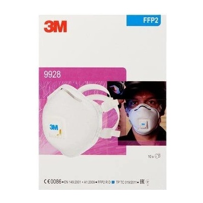 3M 9928 Filtrační polomaska FFP2 R D s ventilkem