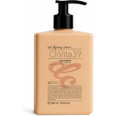 OiVita39 Curly Method Curl Defining Cream - krém pre definiciu kučier, 500 ml