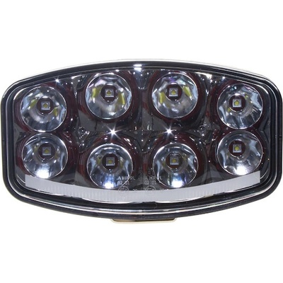 LED světlo s pozičním světlem oválné, 8x8W, 210x140mm, ECE R7, R10, R112, WLD788C