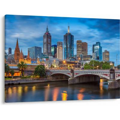 Obraz mesta Melbourne, jednodielne 100x70 cm
