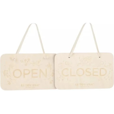 Le Toy Van Závěsná dřevěná tabulka OPEN/CLOSED