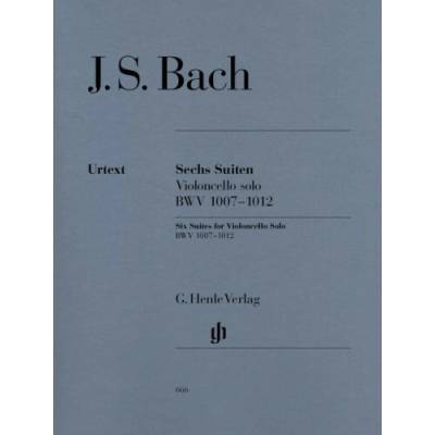 Johann sebastian bach: 6 suites for cello solo bwv 1007-1012 noty na violoncello – Hledejceny.cz