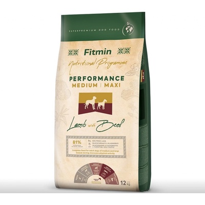Fitmin Dog Medium Maxi Performance Lamb & Beef 12 kg