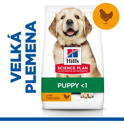 Hills Science Plan pre šteňatá veľkých plemien s kuracím 14,5 kg