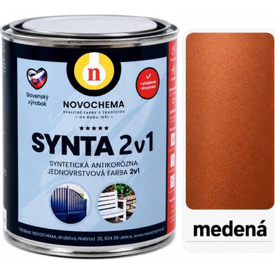 Synta 2v1 syntetická farba 0,75 kg medená