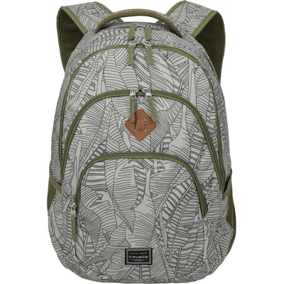 Travelite Basics Backpack Print Grey 22l