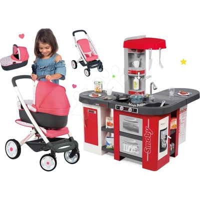 Smoby set kuchyňka Tefal Studio XXL a kočárek 3v1 Maxi Cosi & Quinny 311014-7