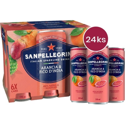 Sanpellegrino Arancia & Fico d´India plech 24 x 330 ml