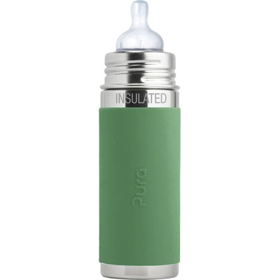 Pura nerezová kojenecká termo lahev Moss 260 ml