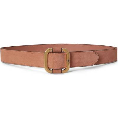 Lauren Ralph Lauren pásek dámský semišový 412951457 oranžová
