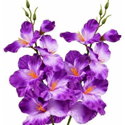 Umelá gladióla saténová violet 54 cm