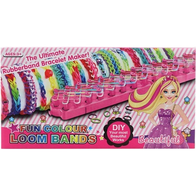 Udělej si náramek gumičky loom bands 300ks + tkalcovský stav s doplňky