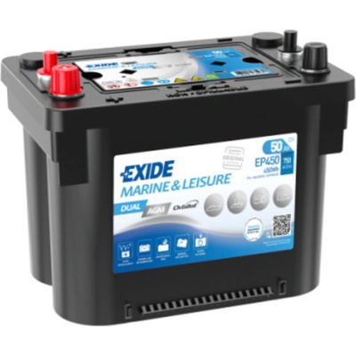 Exide Dual AGM 12V 50Ah 750A EP450