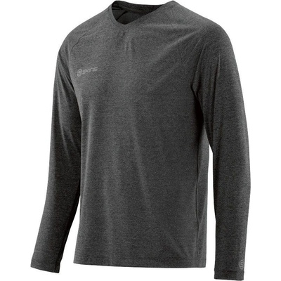 Skins PLUS Micron Mens Long Sleeve Tee Black Marle