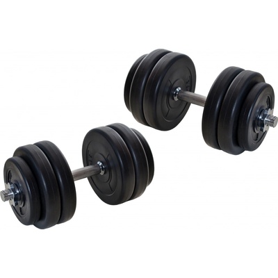 FitnessLine Jednoruční nakládací činkový set kotouče s cementovou náplní 2 x 15 kg