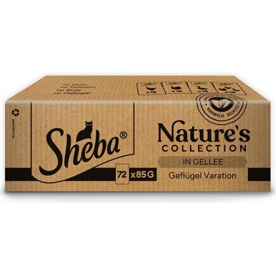 Sheba Natures Collection 72 x pestrý výber v omáčke 85 g