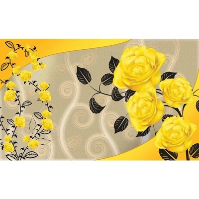 Preinterier FT2991 Fototapeta na stenu Žlté ruže vlies 104cm x 70cm