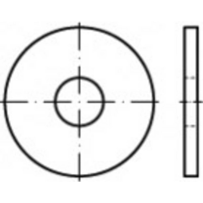 podložka ocel glavanizované zinkom 25 ks TOOLCRAFT TO-5433984