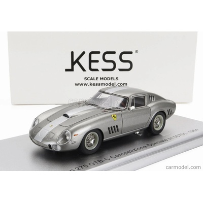KESS MODEL FERRARI 275 GTB/C sn.06701 COMPETIZIONE SPECIALE 1964 GREY MET SILVER 1:43