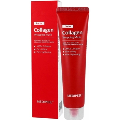MEDIPEEL Red Lacto Collagen Wrapping Mask zpevňující slupovací pleťová maska s kolagenem 70 ml