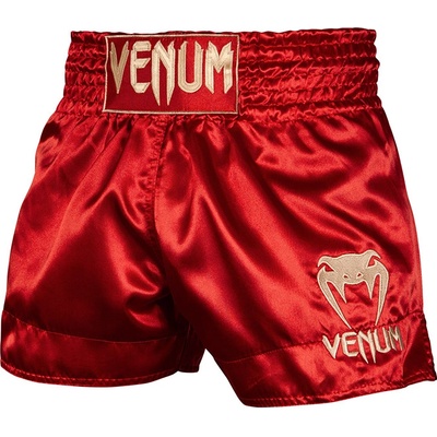 Venum šortky Classic Muay Thai Maroon/Gold