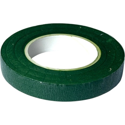 Floristická fixačná páska 12mm 27m - tmavá zelená